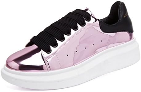 Laopengyou Fashion Women Fashion Casual Sneakers Platform shoes Pink5.5 B(M) US Comfortable material.