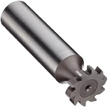 Niagara Cutter B555 Straight Tooth Shank Type Keyseat Cutter, High Speed Steel, Uncoated (Bright), Round Shank, 5/8" Cutter Diameter, 10 Tooth, 1/8" Width