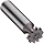 Niagara Cutter B555 Straight Tooth Shank Type Keyseat Cutter, High Speed Steel, Uncoated (Bright), Round Shank, 5/8" Cutter Diameter, 10 Tooth, 1/8" Width