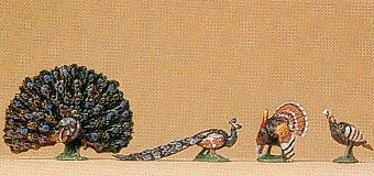 Preiser 10166 Peacocks & Turkey-image