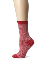 Anne Klein Women's Diamond Wool Blend Boot Sock