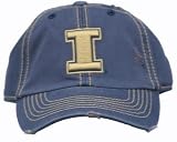 Men`s University of Illinois Frayed Navy Cap