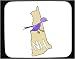 Decorated Mouse Pad with finch, hampshire, purple, new