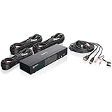 IOGEAR 4-Port HDMI Multimedia KVM Switch with Audio, USB 2.0 Hub and HDMI KVM Cables GCS1794
