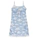 Girls' Nick & Nora® Satin Nightgown - Cloud Pattern