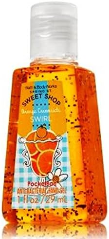 Bath & Body Works Orange Creamsicle Swirl Pocketbac - Discontinued Sweet Shop Collection - Bath & Body Works Antibacterial Hand Sanitizer Gel