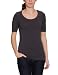 TOM TAILOR Damen T-Shirt 10223310970/caja strech crew-neck tee, Gr. 38 (M), Grau (2535)