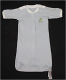 Anna's Preemies 100% Pima Cotton Frog Embroidered Baby Bag Gown
