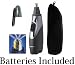 Panasonic All-in-One Nose & Ear Hair Trimmer with Vacuum System, Wet/Dry Operation, Dual-Edge Stainless Steel Blade, Protective Cap & Protector pouch * Batteries Included *