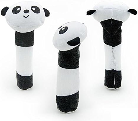 Baby Toy Hand Puppet Cute Animal Soft Plush Rattles 6" Panda