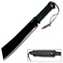 Hibben IV Machete, Cord Wrapped Handle, Leather Sheath