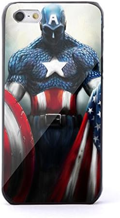 Captian America American Flag for Iphone and Samsung Galaxy (iPhone 5c black)
