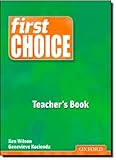 First choice. Teacher's book