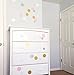 Vinyl Polka Dot Removable Wall Decals (Gold, 3