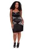 Torrid Plus Size Black and Nude Lace Splice Dress