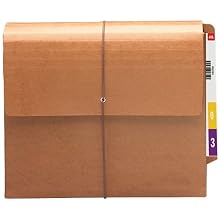 Smead End Tab Wallet, 12.75 x 9.5 Inches, 5.75-Inch Expansion, Redrope, 10 per Box (71144)