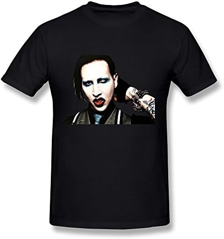 JIEN Men's Marilyn Manson T-shirt XXL