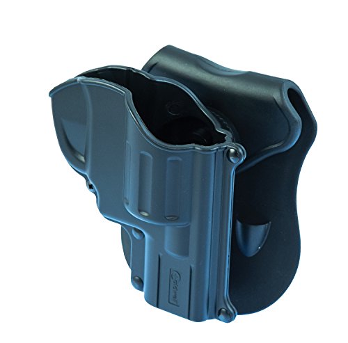 Caldwell OWB Molded Retention Holsters with Heavy Duty Poly Construction, Adjustable Positioning and Paddle Clip for Tactical Carry, CCW and Competition