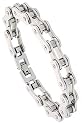 8" Solid Link Surgical Steel Bicycle Chain Bracelet 7/16" (10 mm) wide
