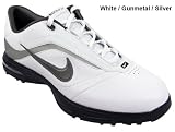 Nike 2010 Air Academy Golf Shoes, White/Metallic Silver, 12 M