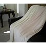 Super Soft Queen Faux Fur / Micro Fiber Blanket / Bedspread / Throw - Cream
