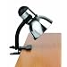 Lite Source LS-153PS/BLK Henrik Metal Clip-On Lite, Black with Polished Steel