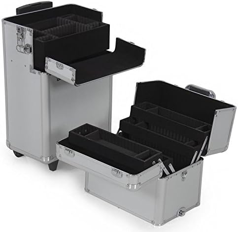 Beauty Products-Premium Cosmetic Case-Rolling Cosmetics Makeup 2 In 1 Travel Case-Great for all your beauty professionals