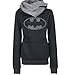 AOVCL Women's Fashion Scarf Neck Batman Tops Hoodies Tees Sweatshirt