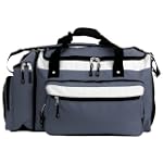 Aj Kitt Sport Duffel Bag with Detachable Backpack, Gray
