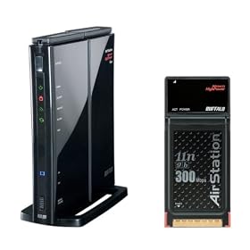 BUFFALO Air Station NFINITI HighPower Giga 11n/g/b�Ή� ����LAN�A�N�Z�X�|�C���g WZR-HP-G300NH/P