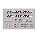 REDLINE Complete BMX Frame Decal Set Black