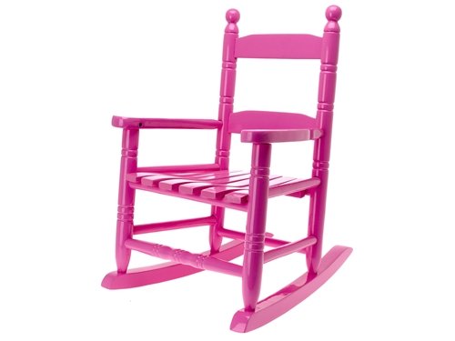 Childrens Toyshop  Toys : Childrens Wooden Rocking Chair - Pink