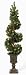 28" Pre-Lit Indoor/Outdoor Spiral Christmas Topiary in Decorative Pot