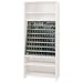 Lyon DD8191 Sloping Front Unit for 36" Wide Tool Storage Shelving Units, 34-1/4" Width x 17-1/2" Depth x 37-1/4" Height, Dove Gray