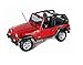 Maisto 2004 Jeep Wrangler Rubicon 1:18 Diecast Model Car, Red