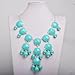 Turquoise Bubble Necklace in Silver Tone (Fn0508-S-Turquoise)