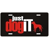 New  American Pit Bull Terrier ... Just Dog It  License Plate Dog