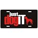 New  American Pit Bull Terrier ... Just Dog It  License Plate Dog