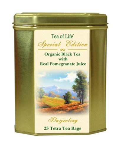 Tea Of Life Special Edition Darjeeling, 25-Count Tetra Tea Bag 1.8-Ounce Tins (Pack of 3) by Darjeeling Teas