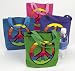 12 PEACE SIGN Canvas TOTE Bags/HIPPIE/60s RETRO/8.5"/Dozen BIRTHDAY PARTY FAVORS 12 PEACE SIGN Canvas TOTE Bags/HIPPIE/60s RETRO/8.5"/Dozen BIRTHDAY PARTY FAVORS