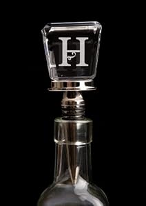 Monogram Glass Wine Stopper - H