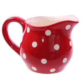 Red Spotty Milk Jug "Red Polka Dot Collection"