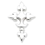 Sterling Silver Gothic Cross Pendant