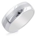 Men's Tungsten 8mm Round Comfort-Fit Wedding Ring