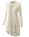 Doublju Womens Long Sleeve Basic Casual Comfy Open Cardigan