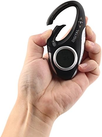 Mini 4in1 Clip-on Digital Lcd Backlight Electronic Compass Thermometer Clock