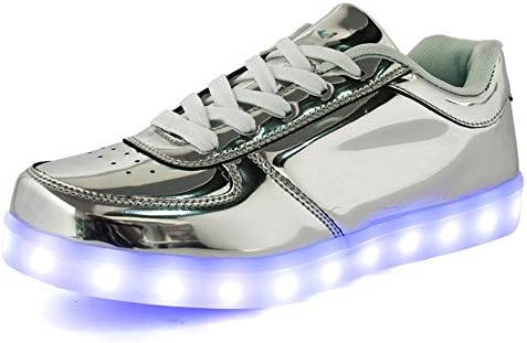 Helens LED Light Soled Shoes Tops Chargable White Sport Sneakers
