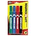 Marks-A-Lot 18939 - Permanent Marker, Large Chisel Tip, Assorted, 4/Set-AVE18939