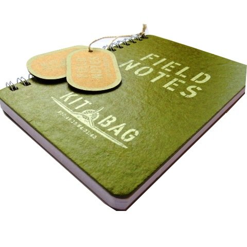 A6 Cahier Spiralé - Kit Sac Vert Notes de Terrain - 80 feuilles = 160 pages - Ligné - Taille 148mm x 105mm