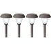 Westinghouse 472614-29  4 Piece Deluxe Concord Solar Light Set, Brown